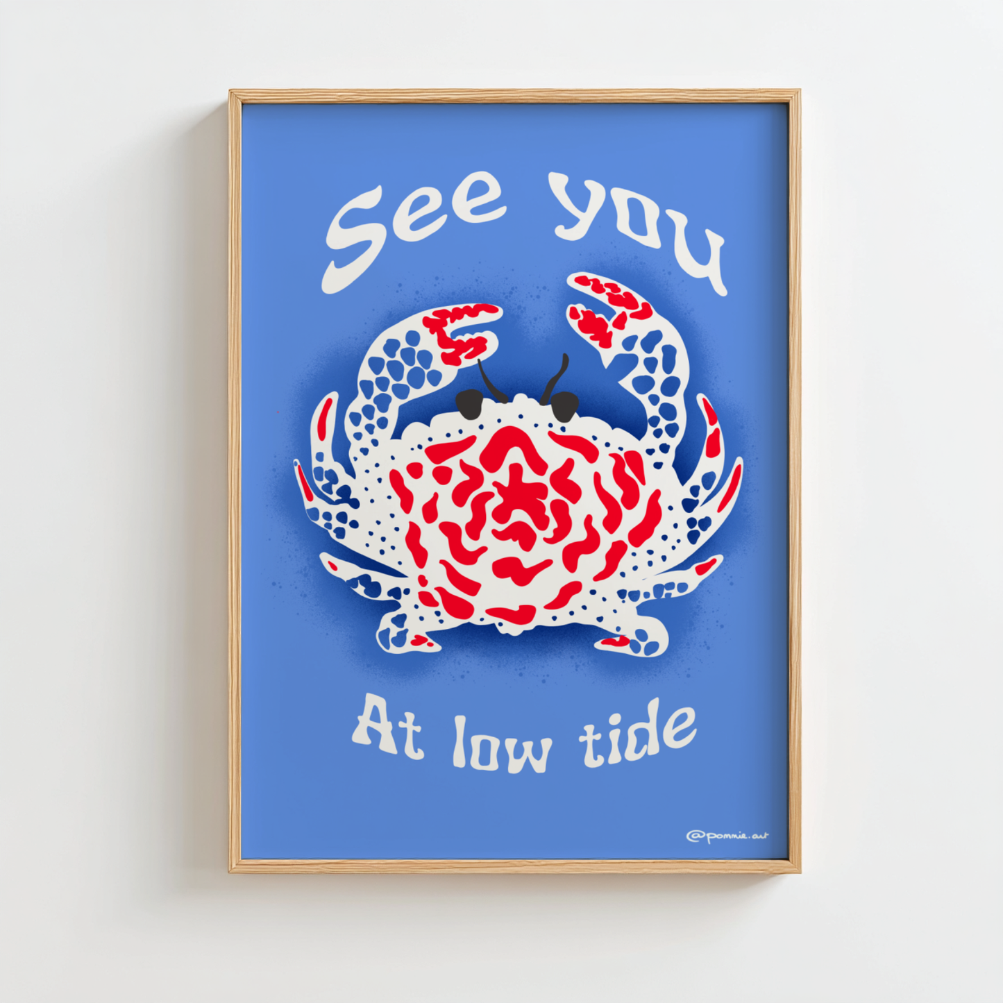 Crabe à Marée Basse - Affiche