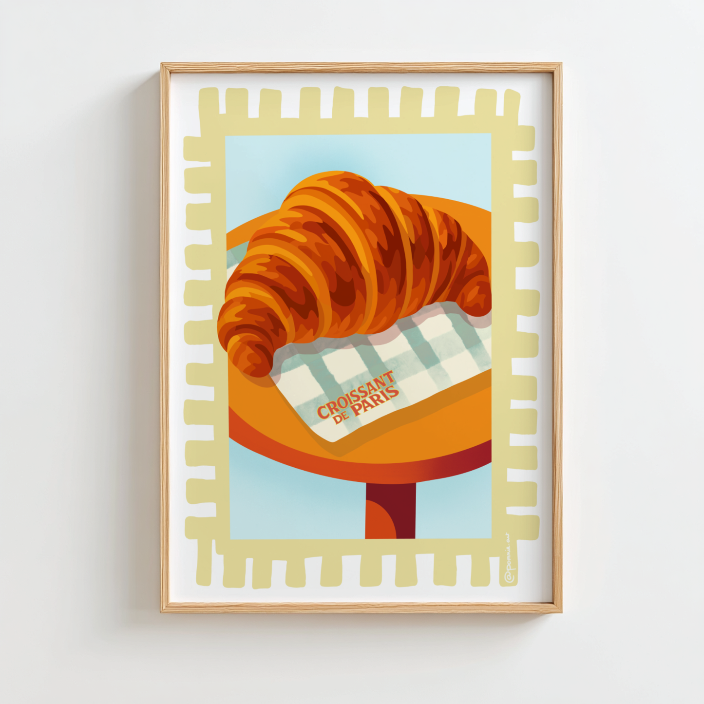 Croissant de Paris - Affiche