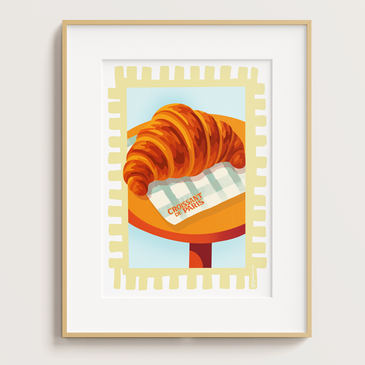 Croissant de Paris - Affiche