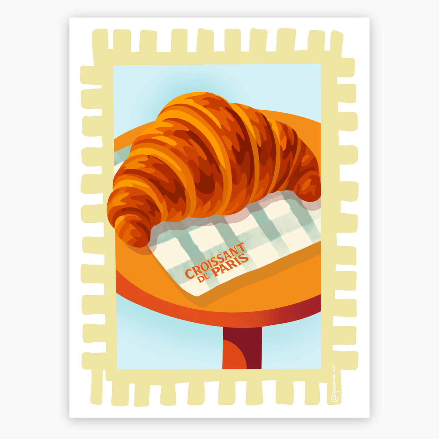 Croissant de Paris - Affiche