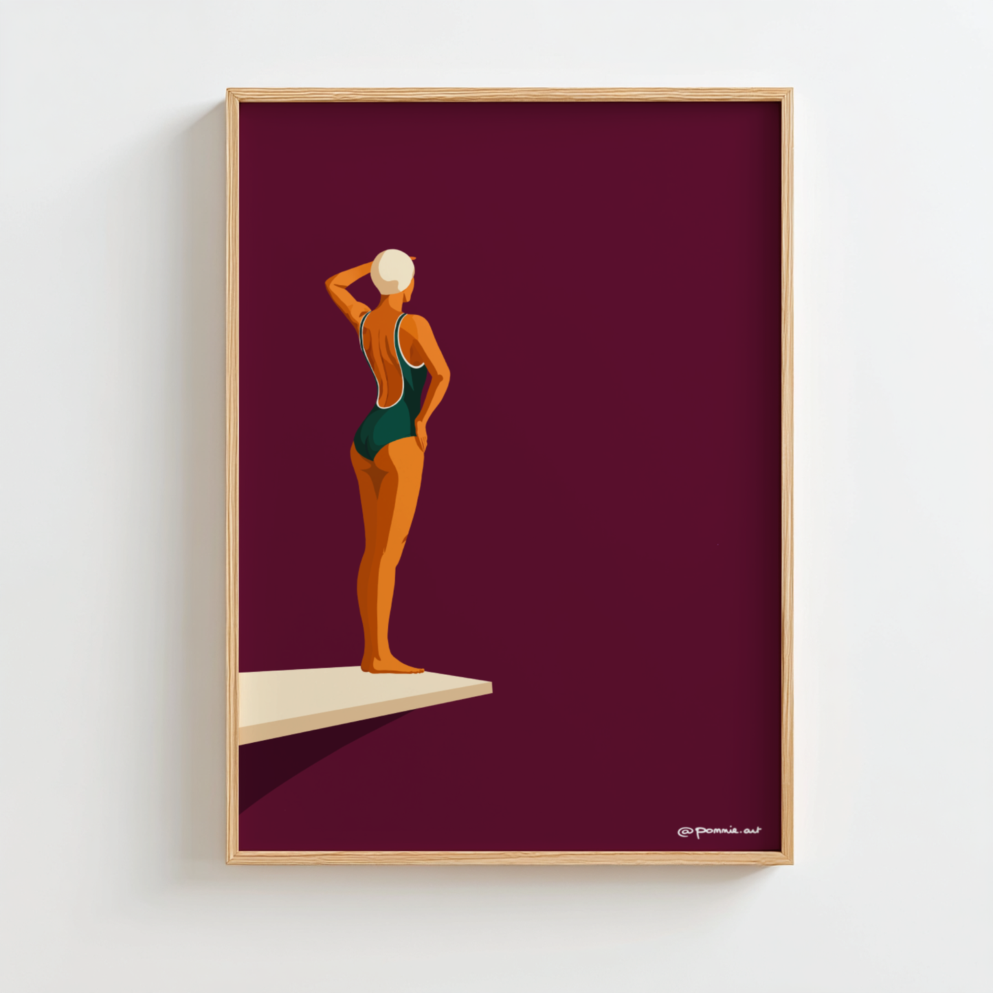Plongeuse - Affiche