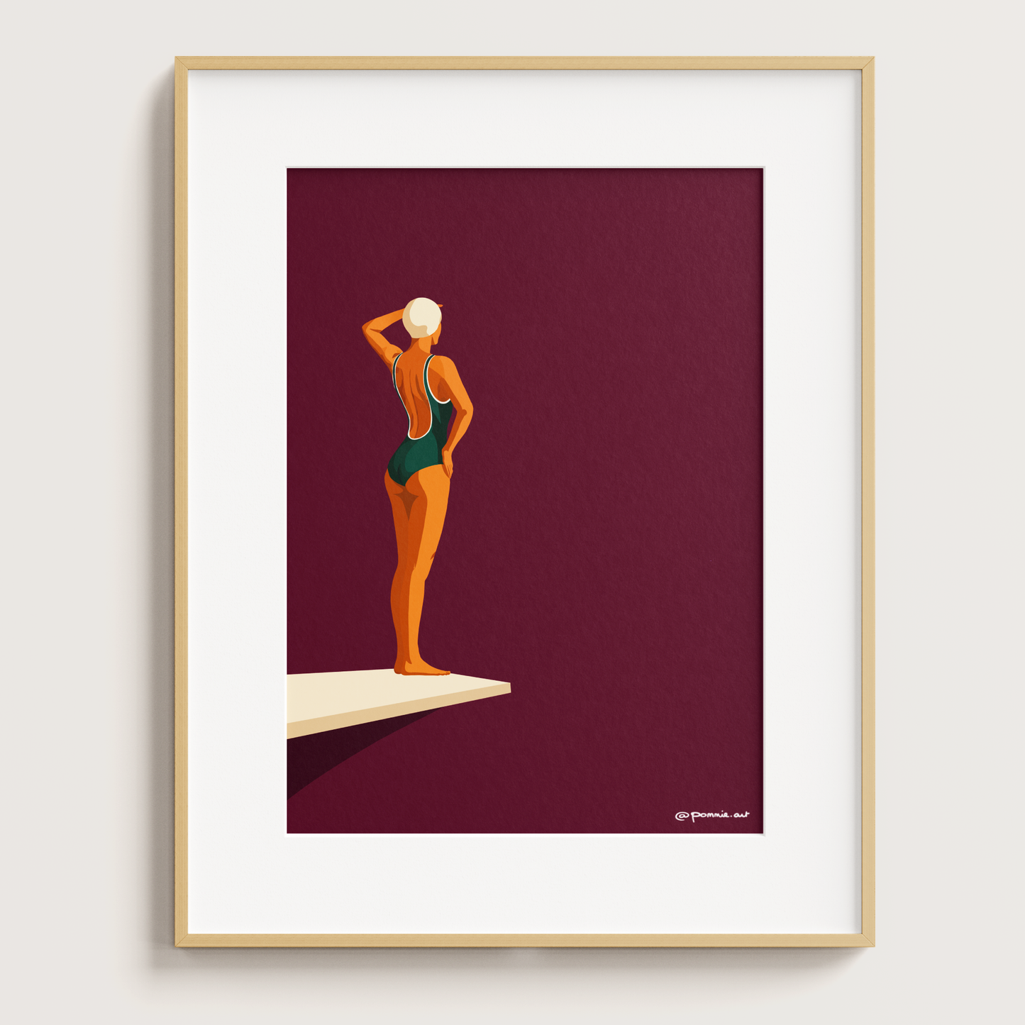 Plongeuse - Affiche