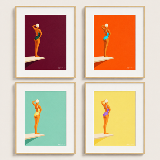 Plongeuse - Affiche