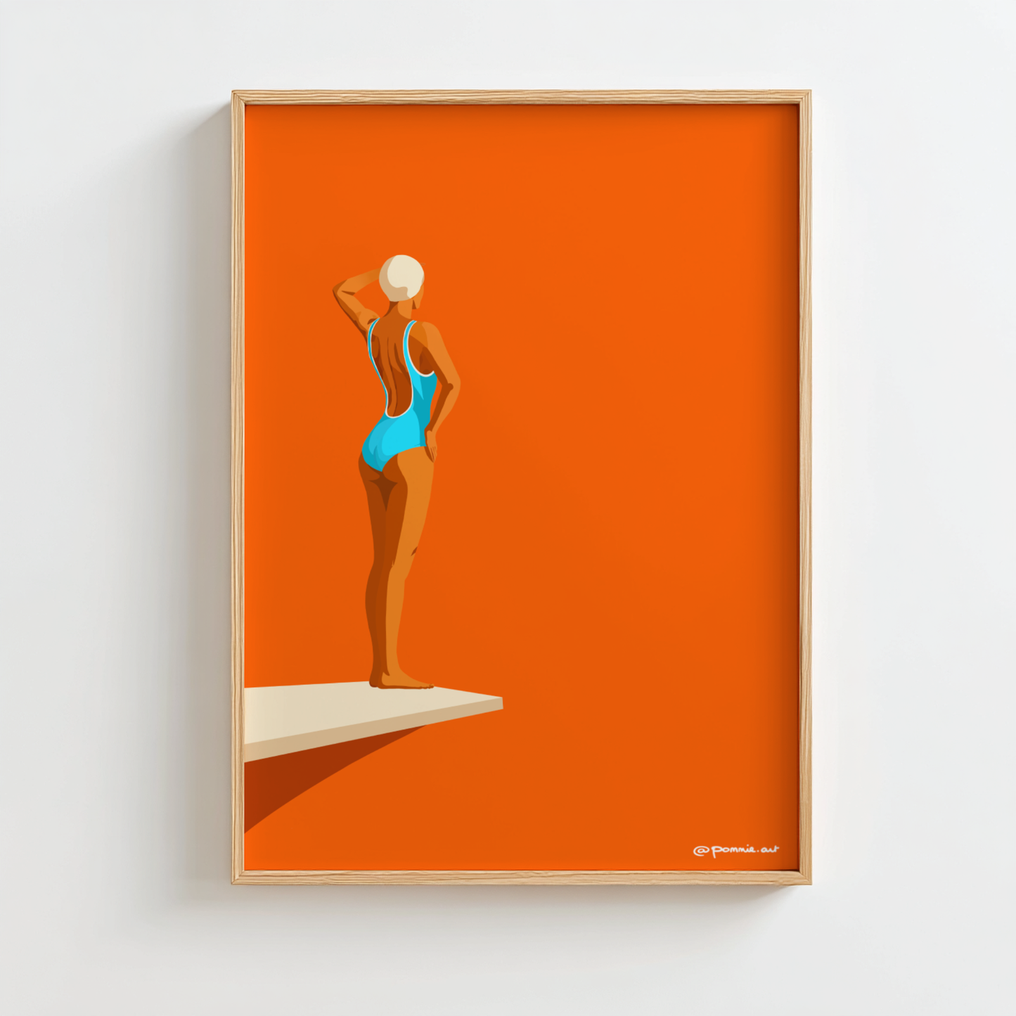 Plongeuse - Affiche