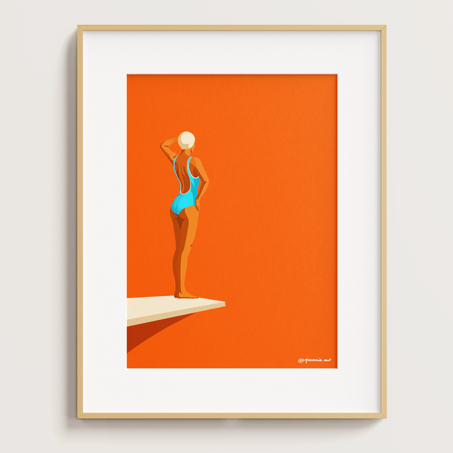 Plongeuse - Affiche