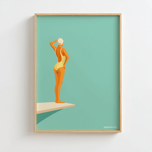 Plongeuse - Affiche