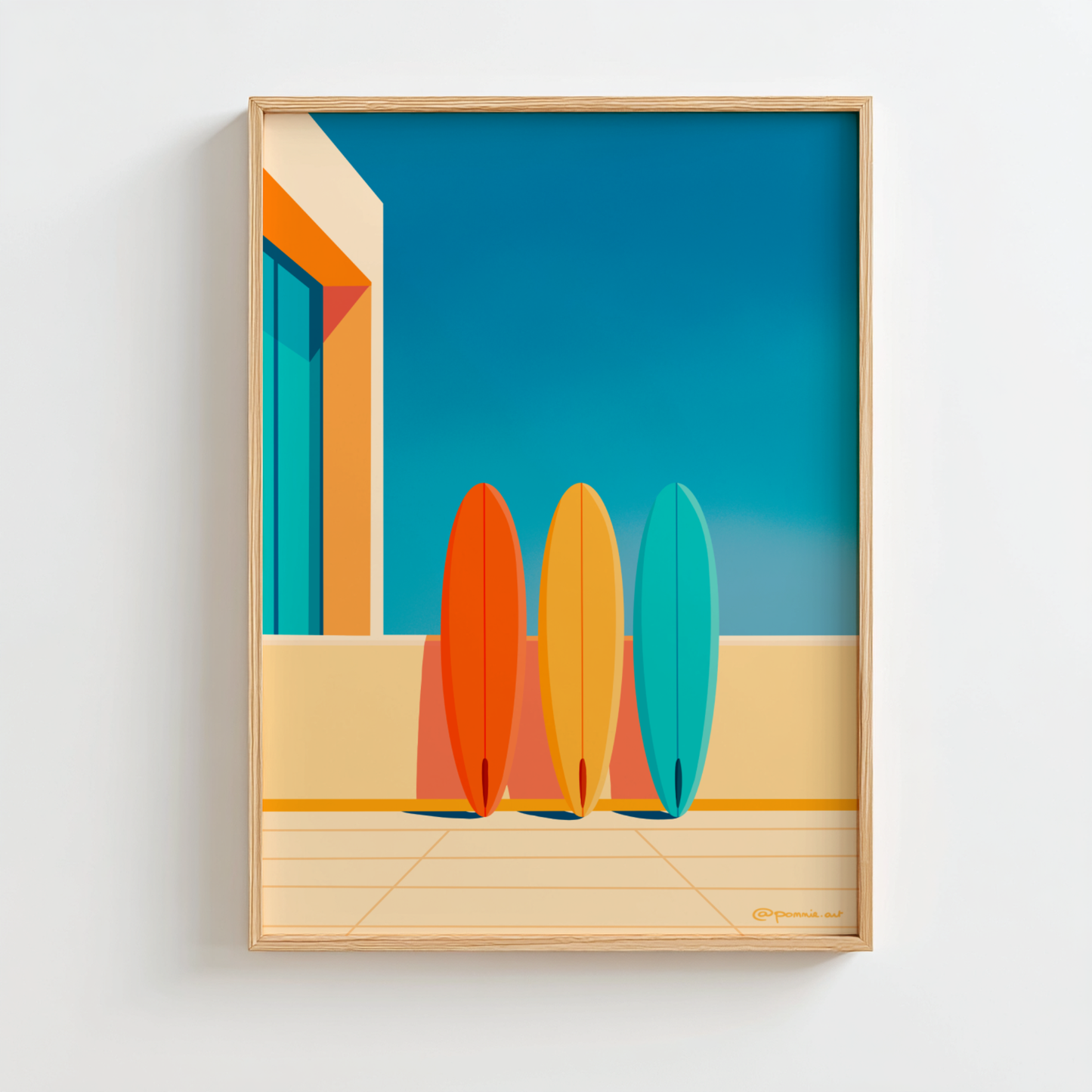 Planches de Surf - Affiche