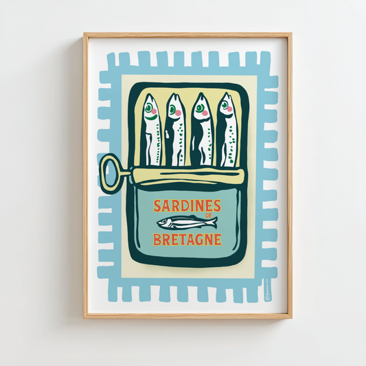 Sardines de Bretagne - Affiche